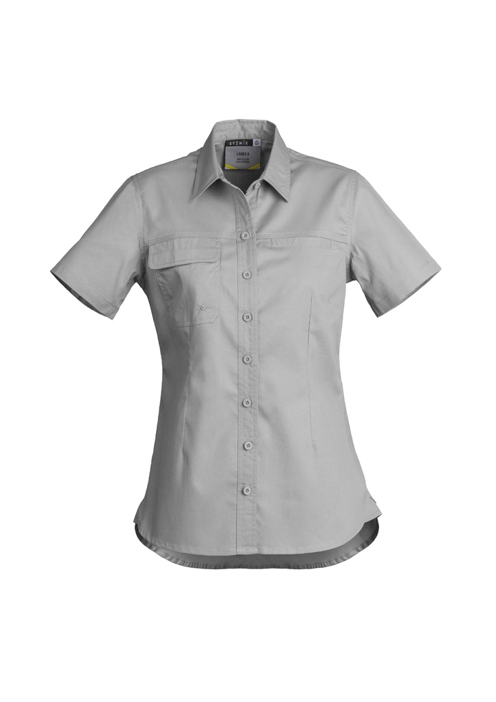 Womens Lightweight Tradie Short Sleeve Shirt - Image 2